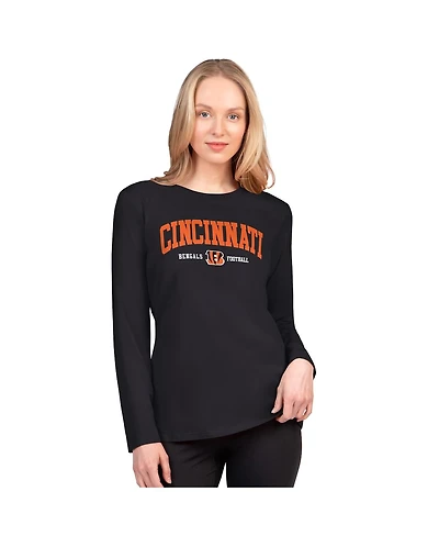 G-iii 4Her by Carl Banks Women's Black Cincinnati Bengals Best Play Long Sleeve T-Shirt