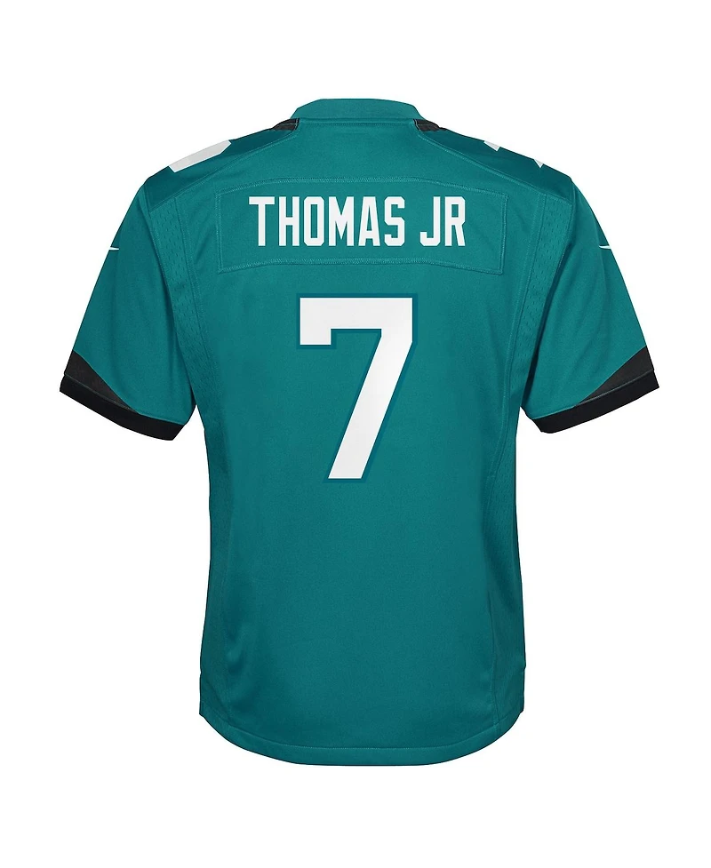 Nike Big Boys and Girls Brian Thomas Jr. Teal Jacksonville Jaguars Team Game Jersey
