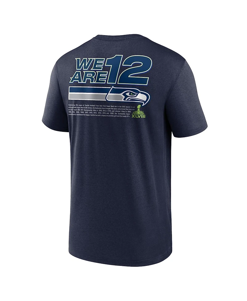 Nike Men's College Navy Seattle Seahawks 50th Season Legend Dri-Fit T-Shirt