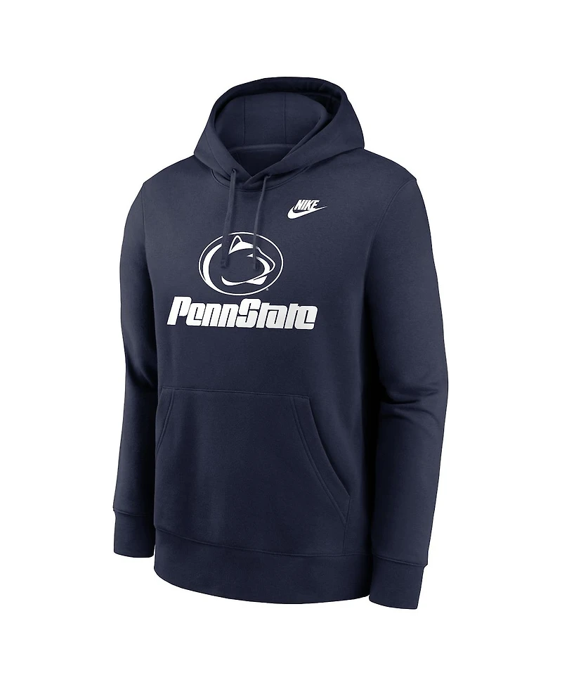 Nike Men's Navy Penn State Nittany Lions Vault Club Hoodie