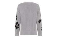 Olsen Women's Abstract Leo Sweater