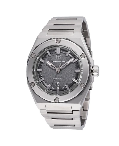 Technomarine Men's Tm-416074 Coral Quartz Grey Dial Watch