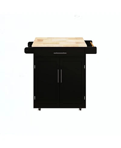 Casainc Rolling Kitchen Island Cart with Drawer, Cabinet