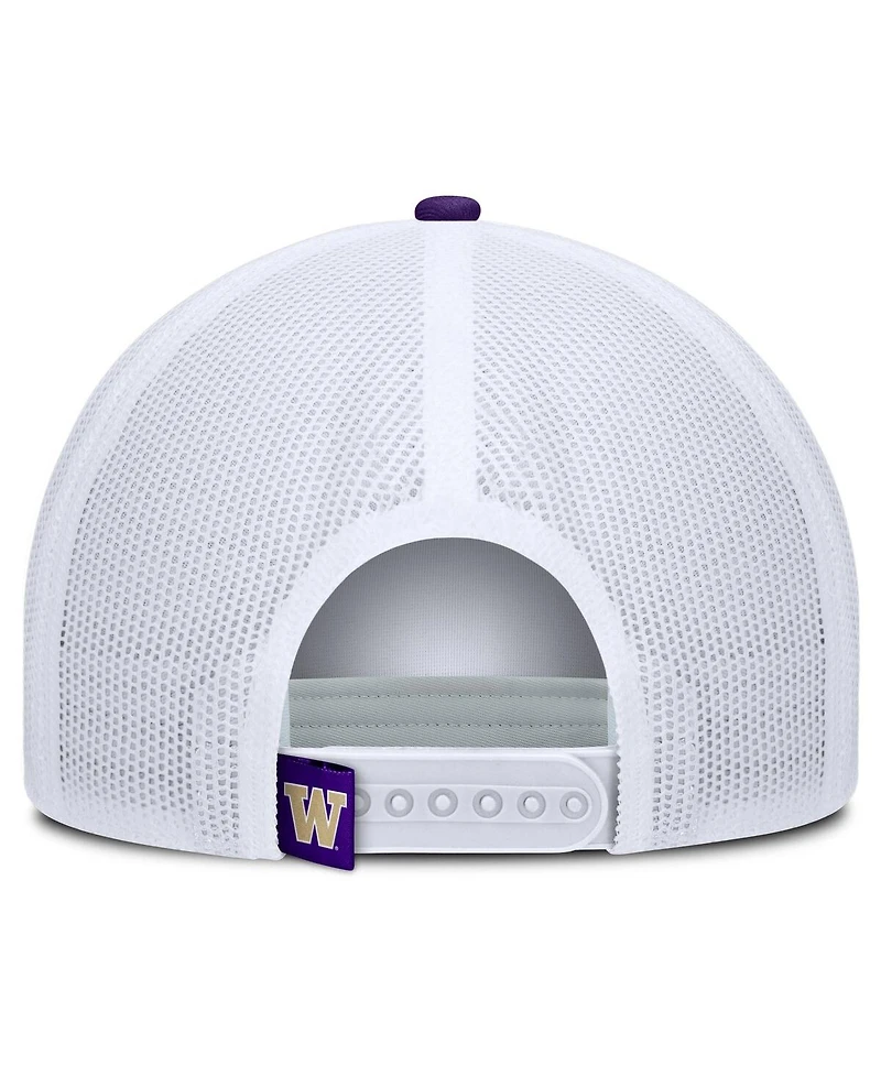 Fanatics Men's Gray/Purple Washington Huskies Course Foam-Front Adjustable Trucker Hat