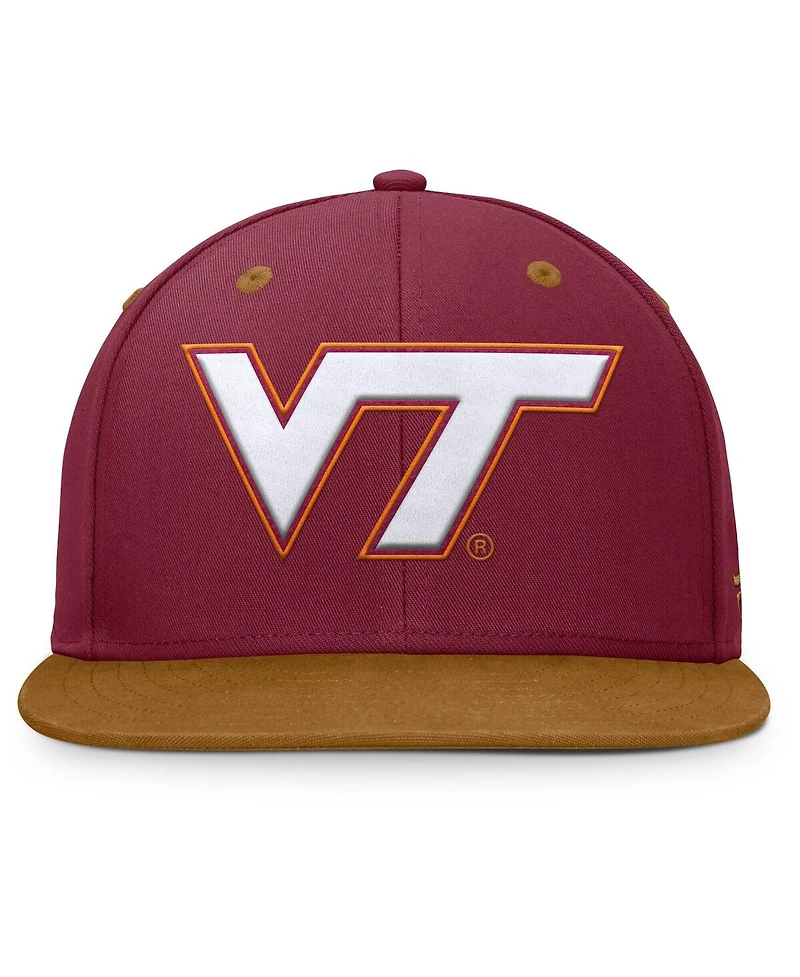 Fanatics Men's Maroon/Brown Virginia Tech Hokies NoBo Fitted Hat
