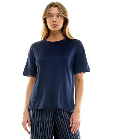 Roudelain Women's Drop Shoulder Crew Neck T-Shirt