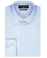 Report Collection Men's Long Sleeve 4-Way Geo Print Stretch Dress Shirt