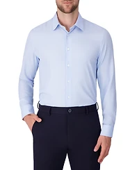 Report Collection Men's Long Sleeve 4-Way Geo Print Dress Shirt