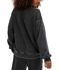 Free People Women's Oversized Long Sleeve Sweatshirt