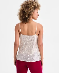 Tahari Asl Women's Sequinned Cowl-Neck Top