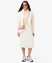 Lacoste Usa Women's Pleated Midi Skirt