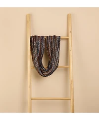 Feelgoodz Artisan Woven Luna Infinity 100% Recycled Acrylic Multi Colored Winter Scarf