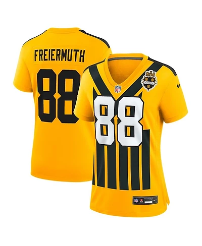 Nike Women's Pat Freiermuth Gold Pittsburgh Steelers Alternate 1933 Throwback Game Jersey