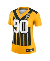 Nike Women's T.j. Watt Gold Pittsburgh Steelers Alternate 1933 Throwback Legend Player Performance Jersey