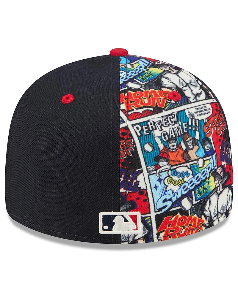 New Era Men's Navy/Red Minnesota Twins 2025 Mlb Diamond Hero Edition Low Profile 59FIFTY Fitted Hat