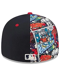 New Era Men's Navy/Red Minnesota Twins 2025 Mlb Diamond Hero Edition Low Profile 59FIFTY Fitted Hat