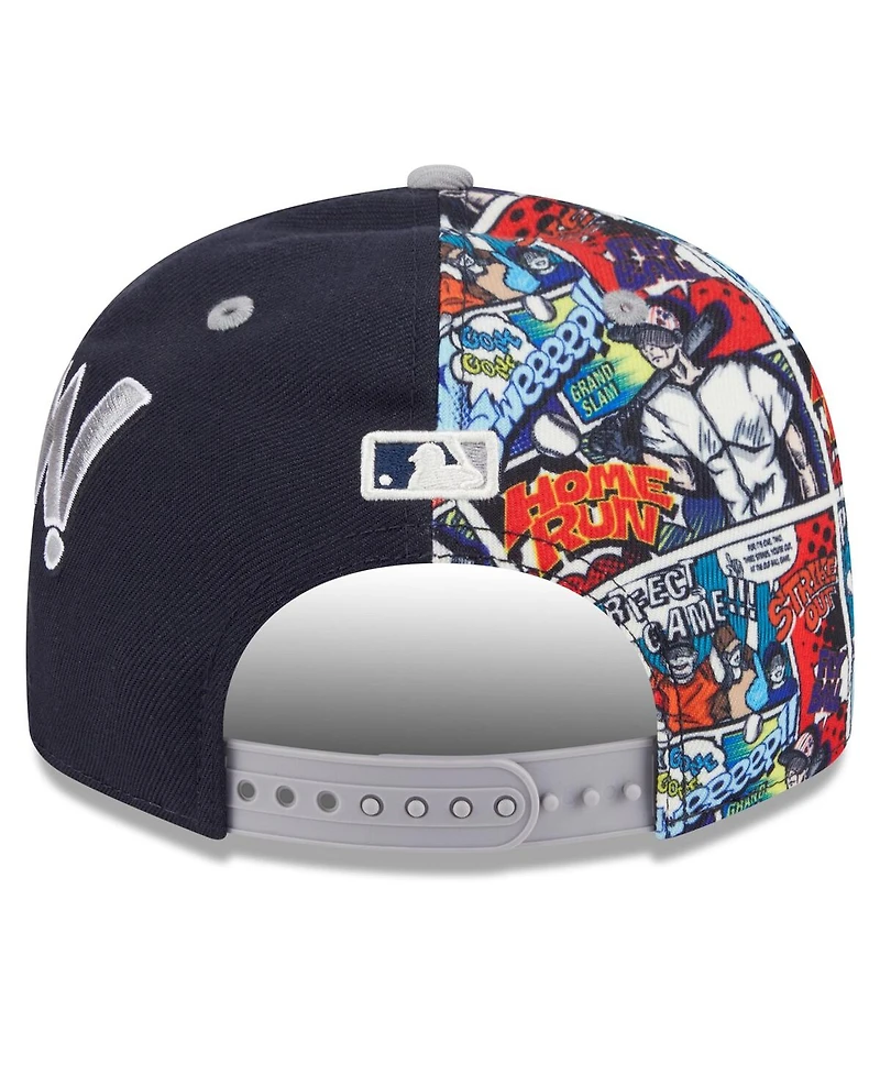 New Era Men's Navy/Gray New York Yankees 2025 Mlb Diamond Hero Edition 9FIFTY Snapback Hat