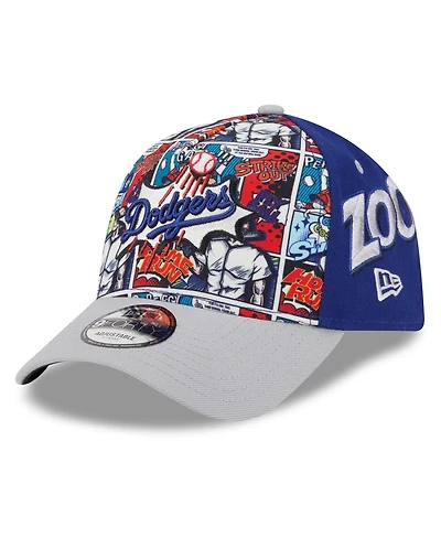 New Era Men's Royal/Gray Los Angeles Dodgers 2025 Mlb Diamond Hero Edition A-Frame 9FORTY Adjustable Hat