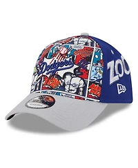 New Era Men's Royal/Gray Los Angeles Dodgers 2025 Mlb Diamond Hero Edition A-Frame 9FORTY Adjustable Hat