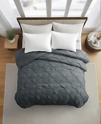 Unikome All Season Pintuck Down Alternative Comforter, Twin