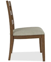Davie Cracked Oak Ladder Chair