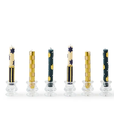 Mackenzie-Childs Judaica Mini Dinner Candles, Set of 6