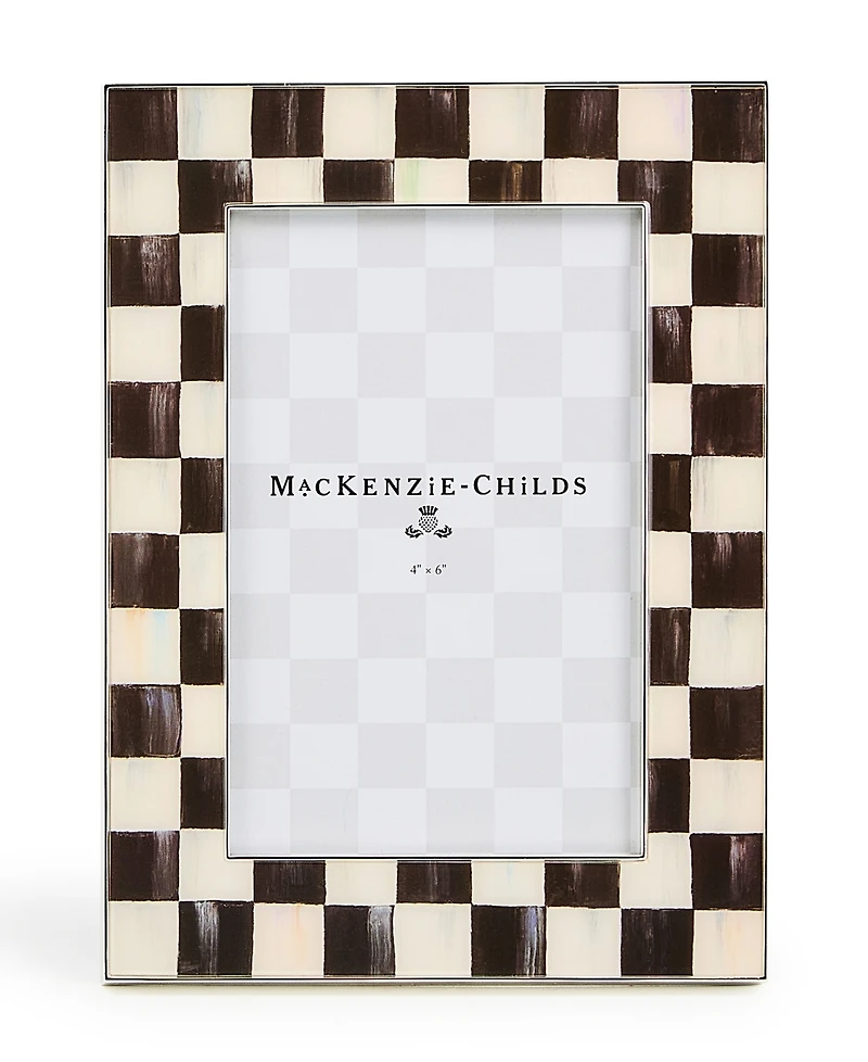 MacKenzie-Childs Courtly Check Silver Plated Frame