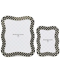 Mackenzie-Childs Wavy Check Silver Plated Frame, 8" x 10"