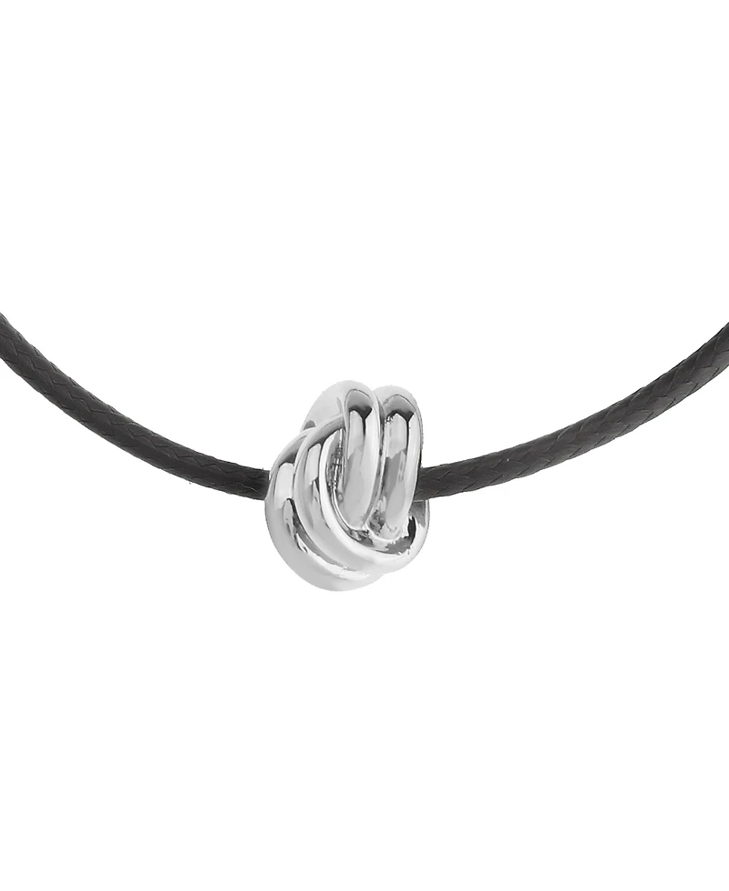 Steve Madden Black Knot Friendship Slider Bracelet