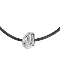 Steve Madden Black Knot Friendship Slider Bracelet