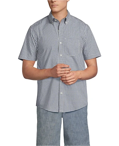 Lands' End Men's Short Sleeve Poplin Shirt