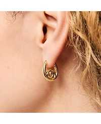 Ana Luisa Gold Statement Earrings - Ariel Hoops