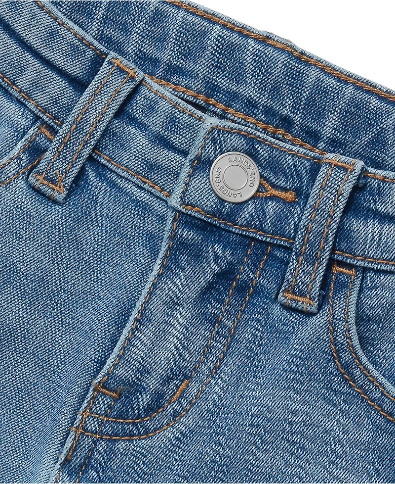 Lands' End Girls Wide Leg Denim Jeans