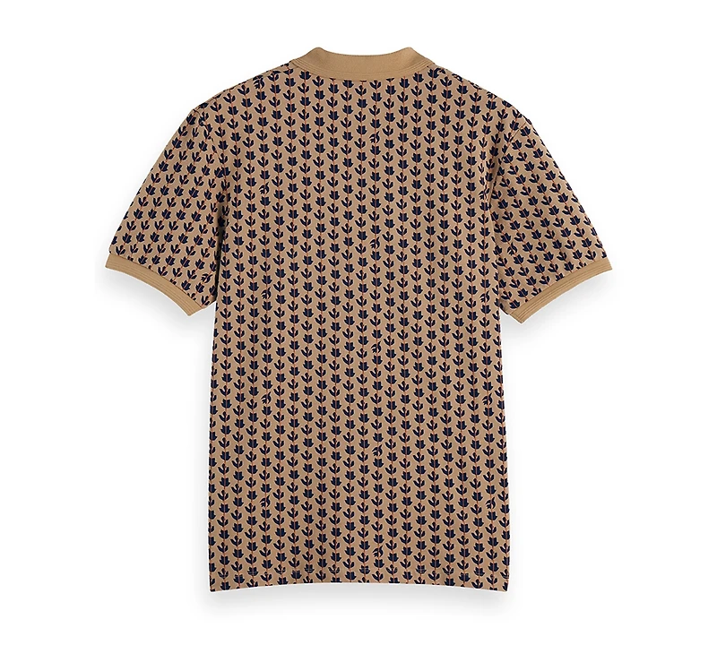 Scotch & Soda Men's All Over Print Polo Shirt
