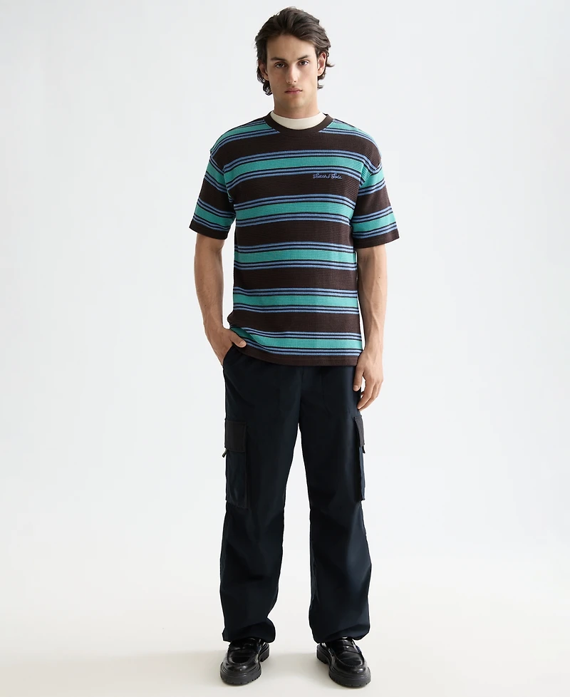Scotch & Soda Men's Waffle Stripe Short Sleeve T-Shirt