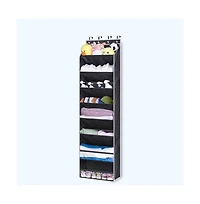 gaomon Over The Door Shoe Organizer, 8 Tier Hanging Shoe Rack with 4 Metal Hook, Deep Pockets Door Hanging Organizer Shoe Storage Holder for Closet Do