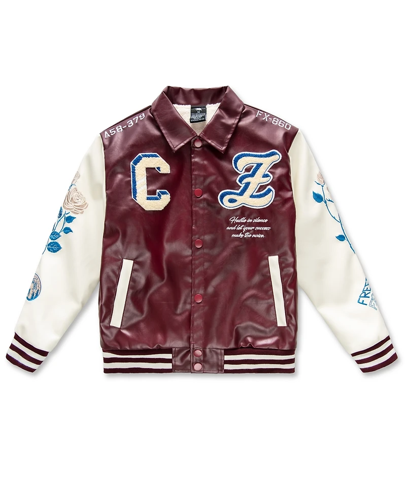 Ring of Fire Boys 8-20 Patch Detail Varsity Jacket