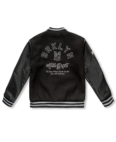 Ring of Fire Big Boys Brooklyn Patch Detail Varsity Jacket