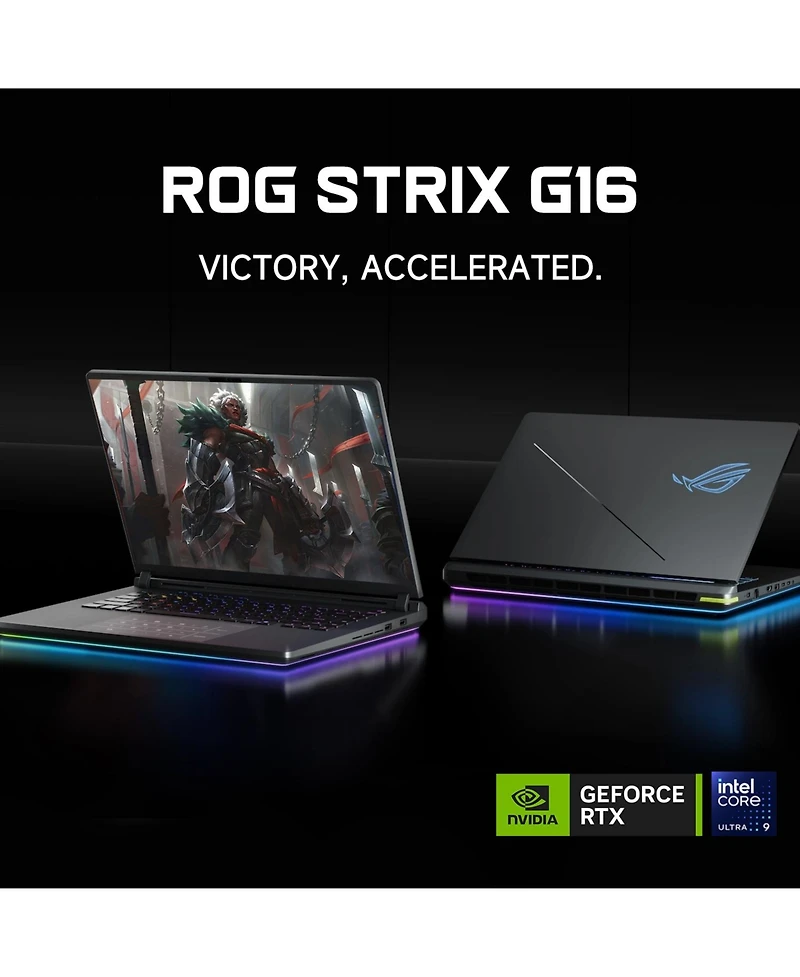 Asus Rog Strix 16" Gaming Traditional Laptop Intel Core Ultra 9 275HX 32GB Ram Nvidia GeForce Rtx 5080 1TB Ssd Storage Windows 11 Home Wqxga 240H