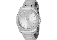 Invicta Men's 49104 Speedway Quartz 3 Hand Silver Dial Watch