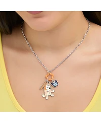 Bluey and Bingo Bff Pendant Necklace Set with Star and Charm Tags - 2 Piece Jewelry Gift