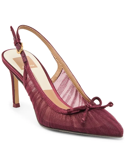 Dolce Vita Women's Yela Tule Bow Slingback Pumps