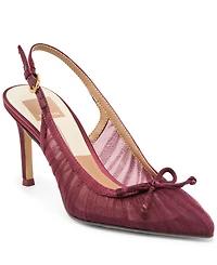 Dolce Vita Women's Yela Tule Bow Slingback Pumps