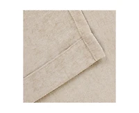 Superior Noor Chenille Semi-Blackout Machine Washable Curtains, Set of 2 Panels