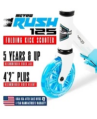 Folding Kick Scooter with Lights - Madd Gear Rush 125