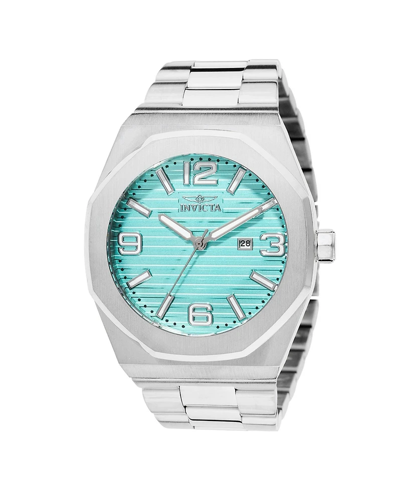 Invicta Men's 45779 Huracan Quartz 3 Hand Turquoise Dial Watch