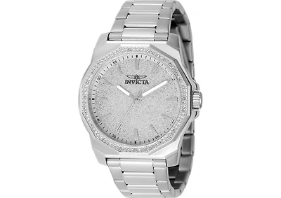 Invicta Men's 49125 Speedway Quartz 3 Hand Silver Dial Watch