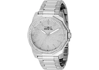 Invicta Men's 49125 Speedway Quartz 3 Hand Silver Dial Watch