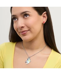 Bluey Pendant Necklace and Balloon Stud Earrings Set - 2-Piece Playful Jewelry