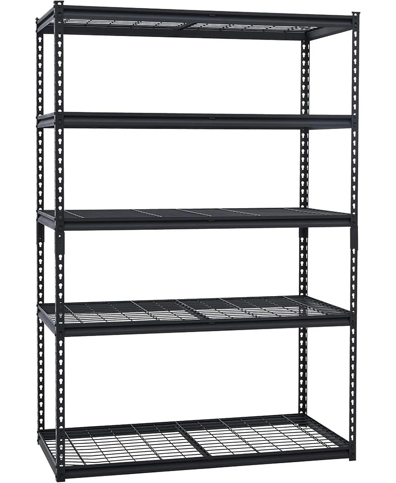 gaomon 48x24x72 Inch Garage Shelving Heavy Duty, Storage Shelves 2500Lbs Capacity, Adjustable Metal Shelving Unit, 5 Tier Industrial Shelves for Basem